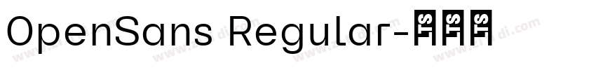 0penSans Regular字体转换